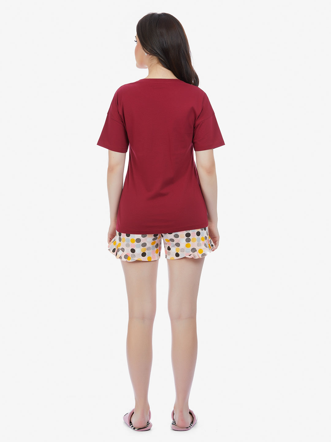 Cherry Red T-Shirt & Shorts Set