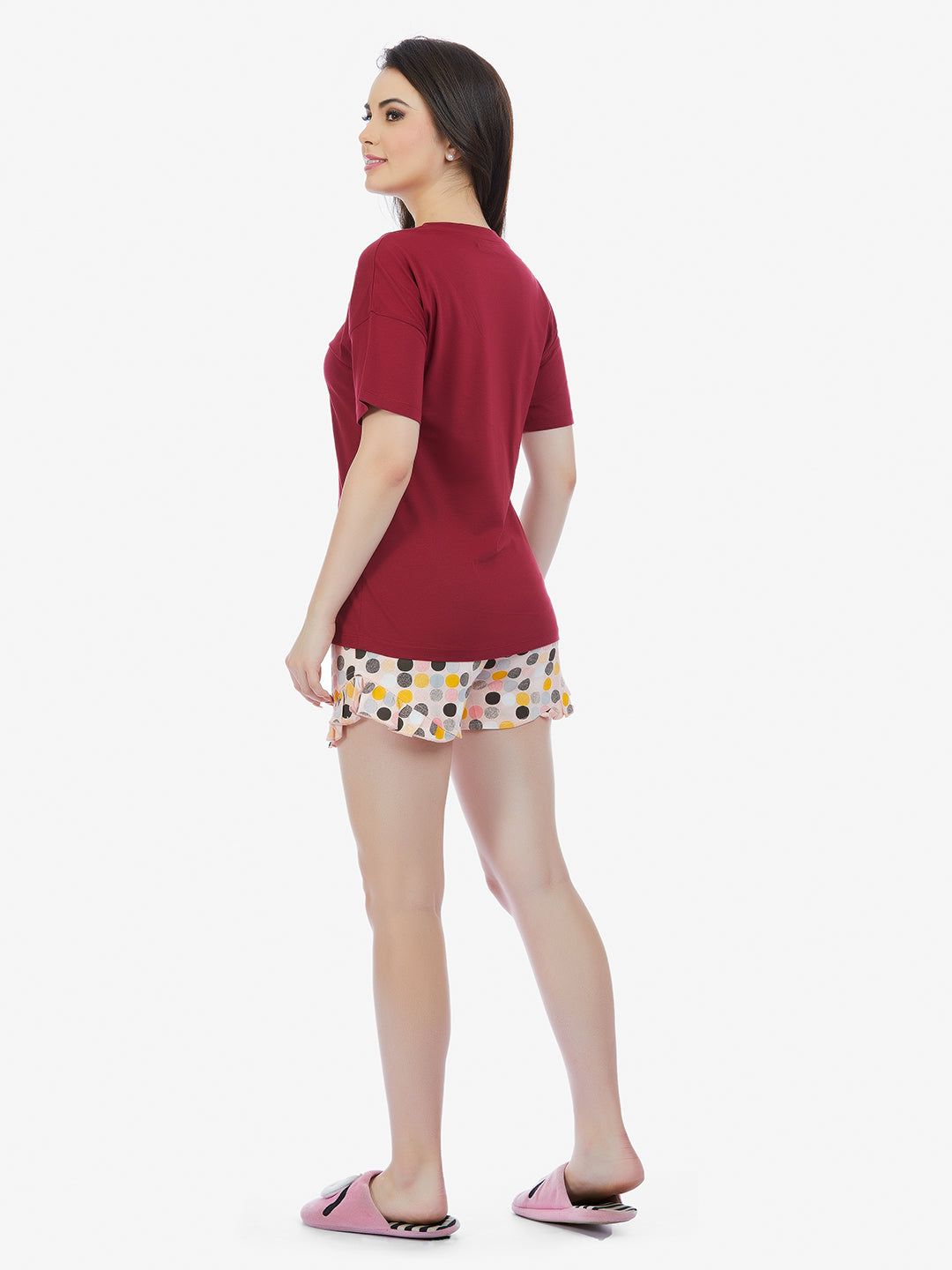 Cherry Red T-Shirt & Shorts Set