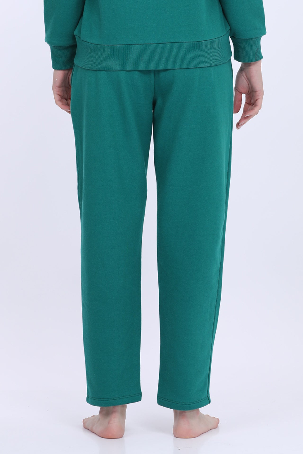 Women Fleece Green Fashion Jogger