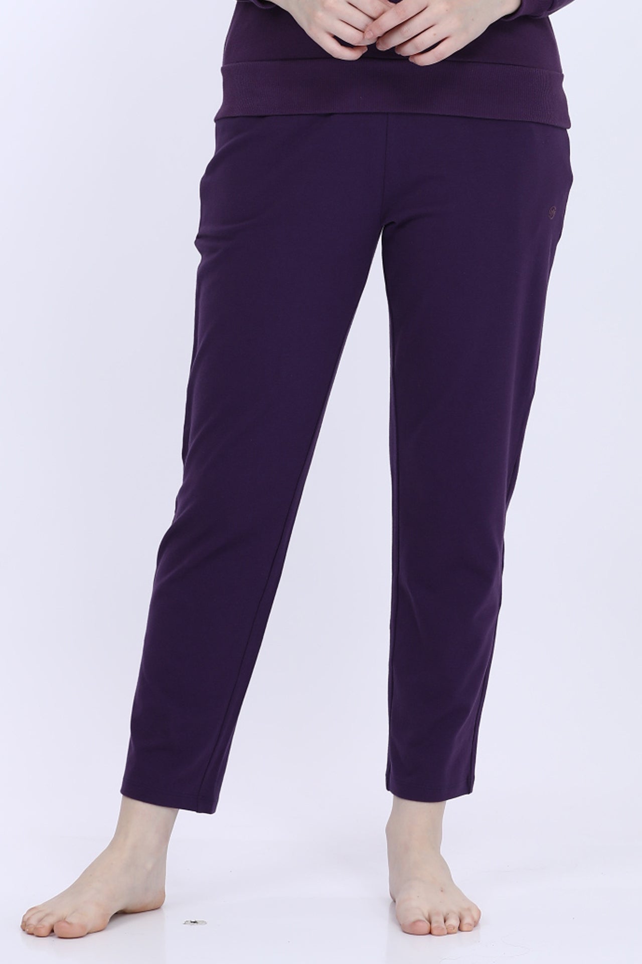 Women Fleece Purple Fashion Jogger