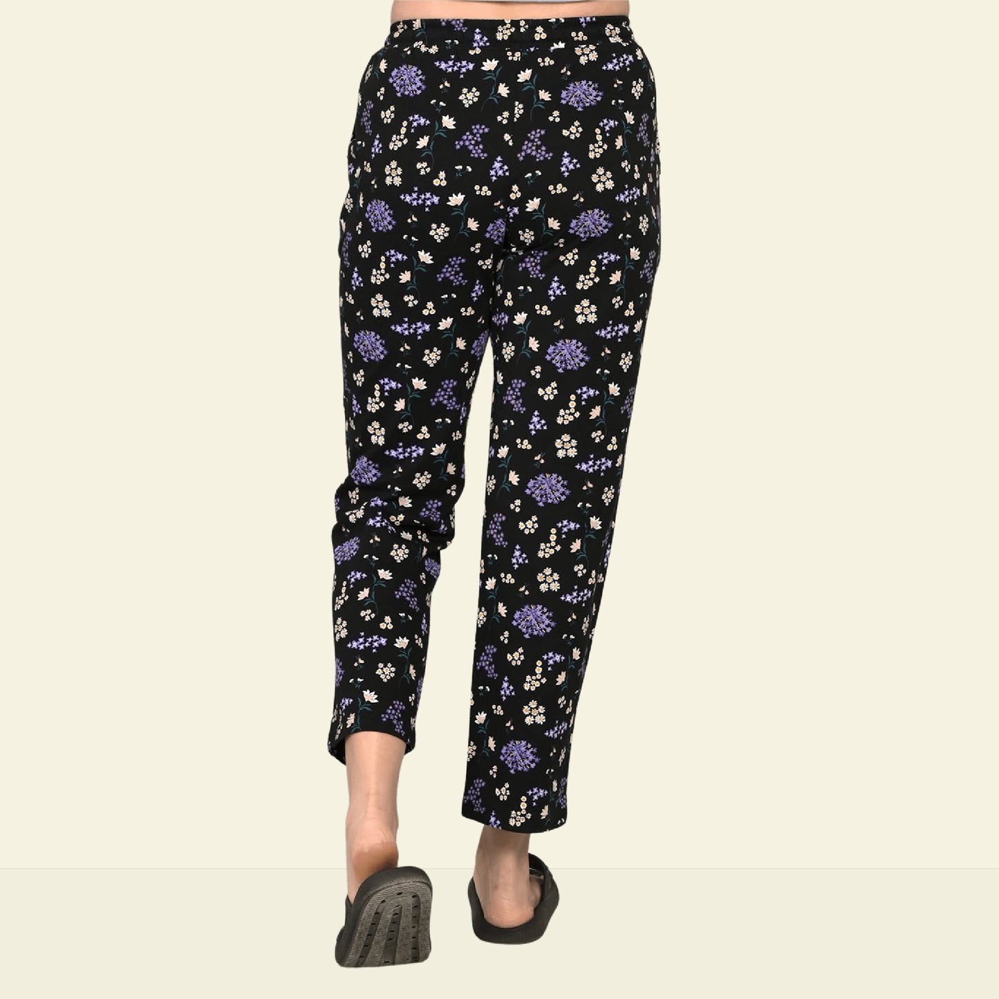 Black Printed Soft-Fit Lounge Pyjamas