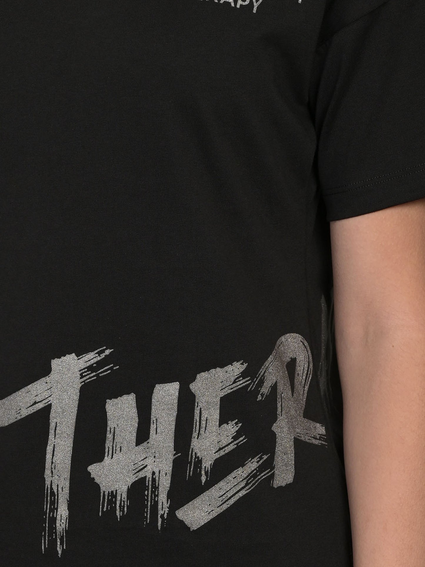 Black Half Sleeve Co-Ord Set