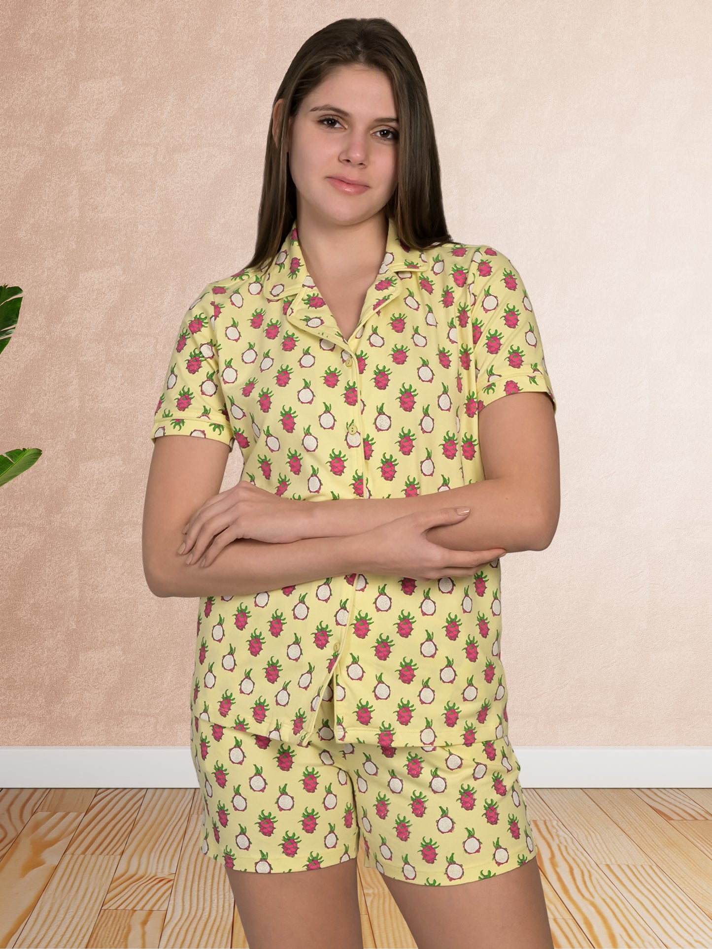 Yellow Top & Shorts Set