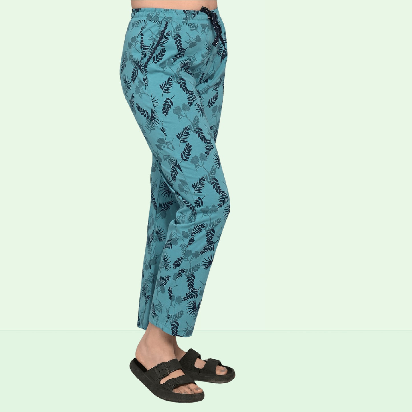 Blue S4 Printed Cotton Pyjama