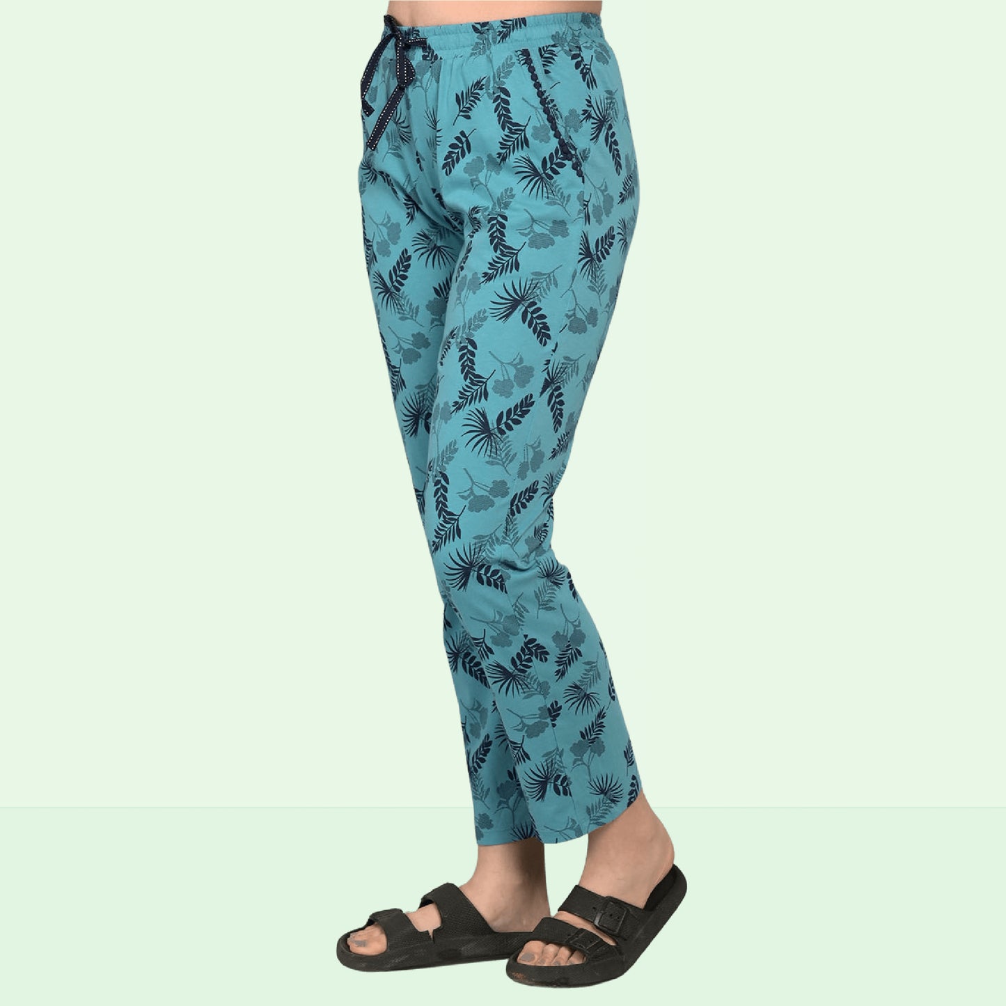 Blue S4 Printed Cotton Pyjama