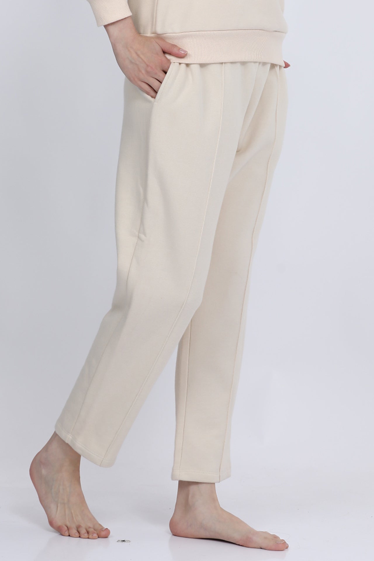 Women Fleece Off White Fashion Jogger