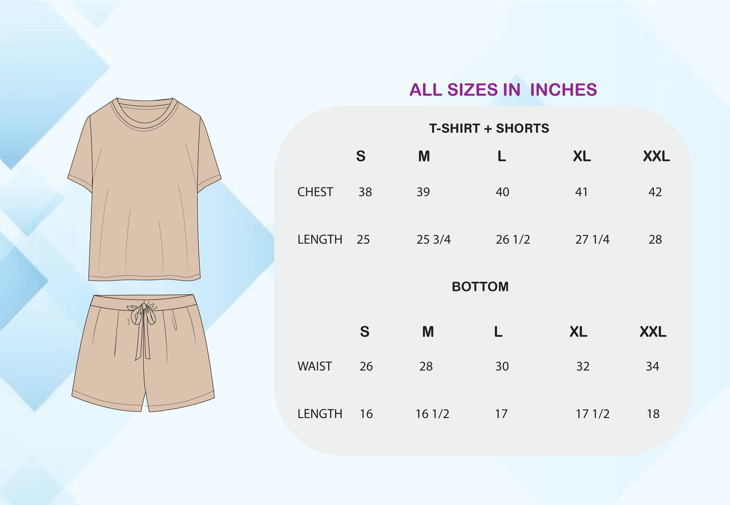 Light Blue T-Shirt & Shorts Set