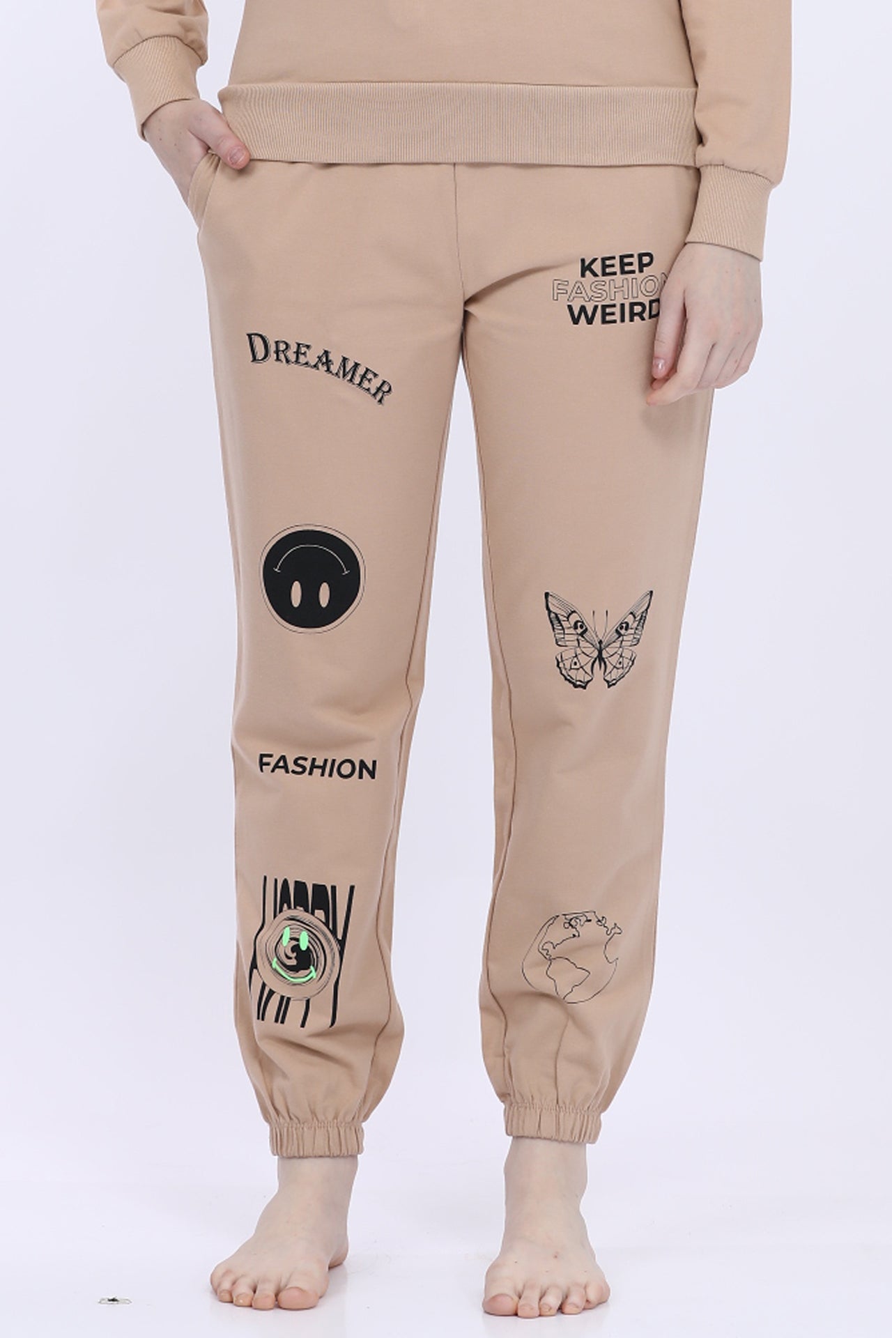 Women 100% Terry Doe(Brown) Jogger