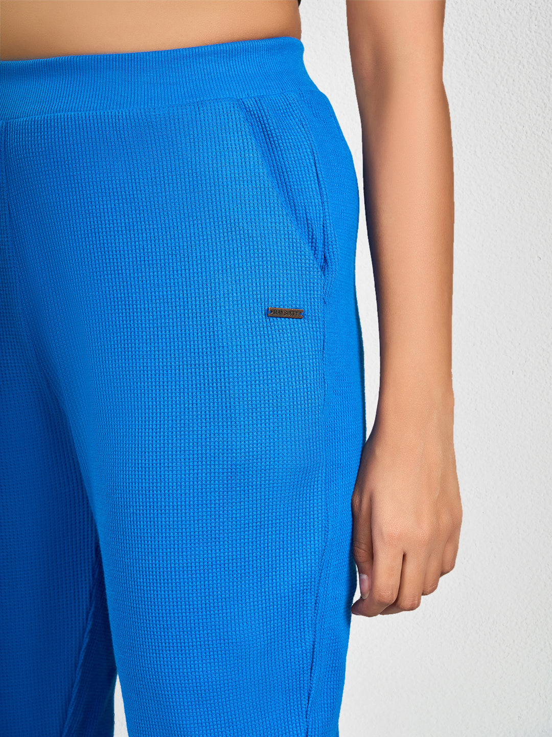 Blue Solid Comfy Track Pant