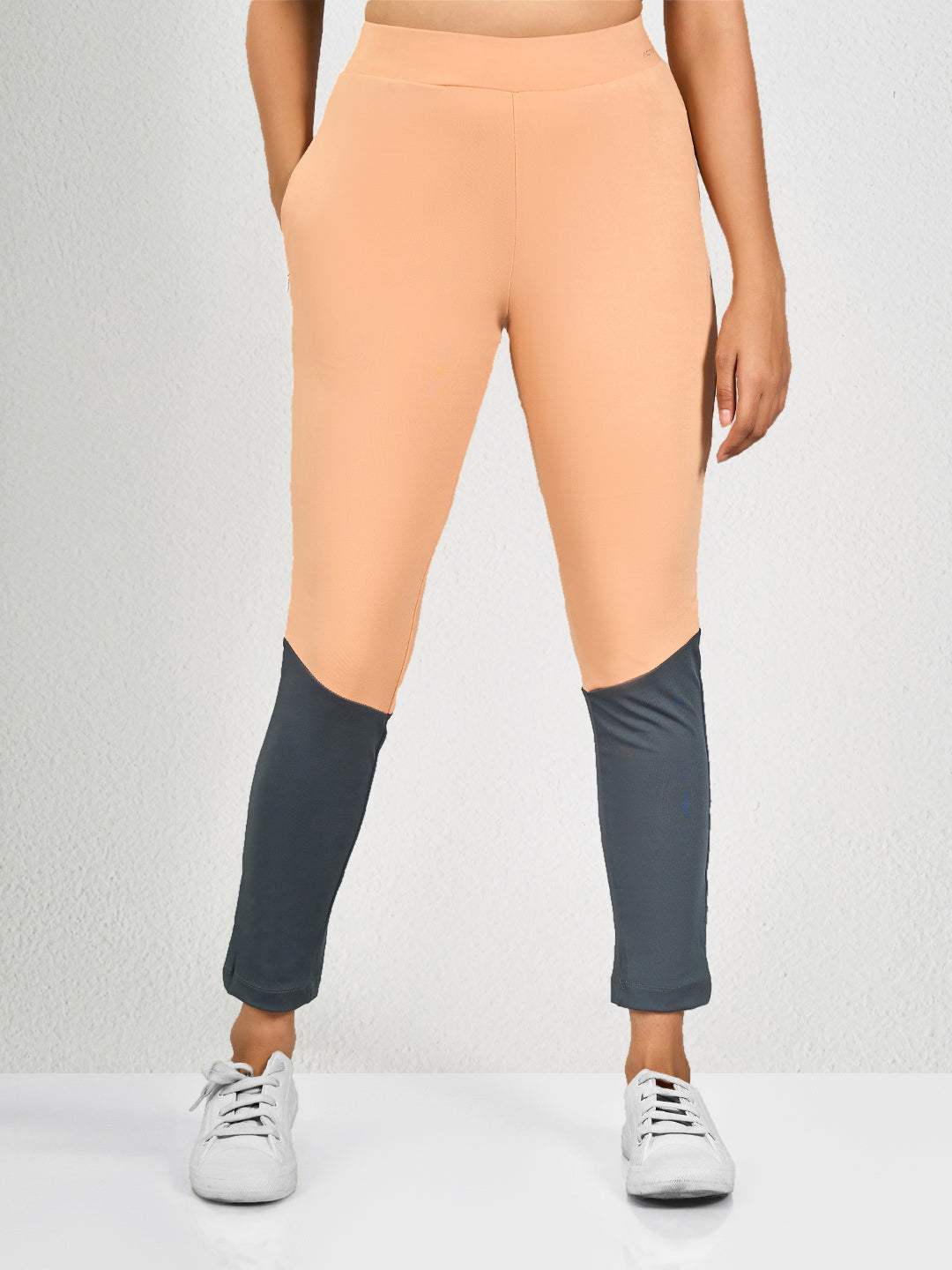 Peach & Grey Yoga Pants for Women