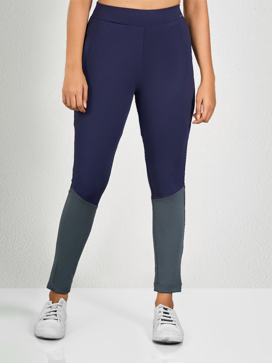 Blue & Grey Fit Yoga Pants