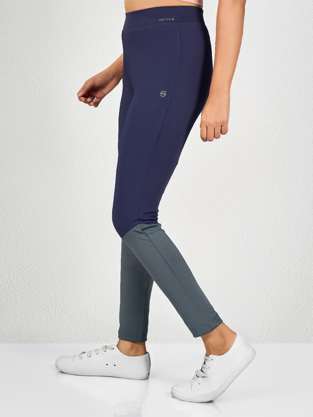 Blue & Grey Fit Yoga Pants