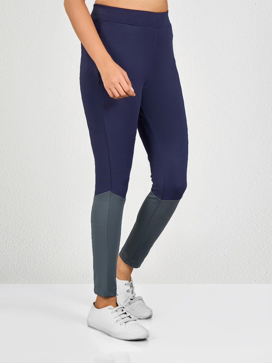 Blue & Grey Fit Yoga Pants