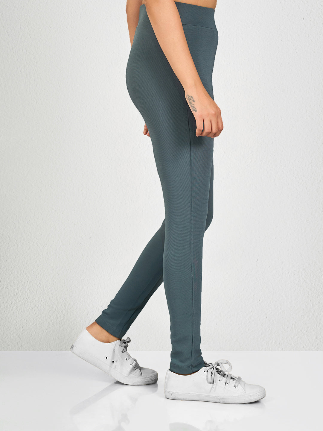 Grey Solid MT Yoga Pants