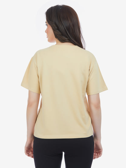 Oat Milk Half Sleeve T-Shirt