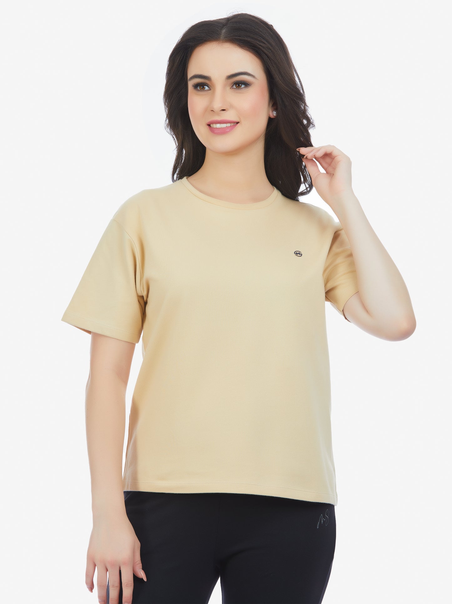 Oat Milk Half Sleeve T-Shirt