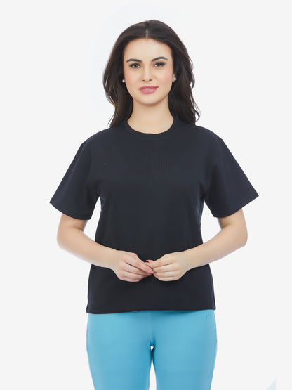 Black Half Sleeve T-Shirt