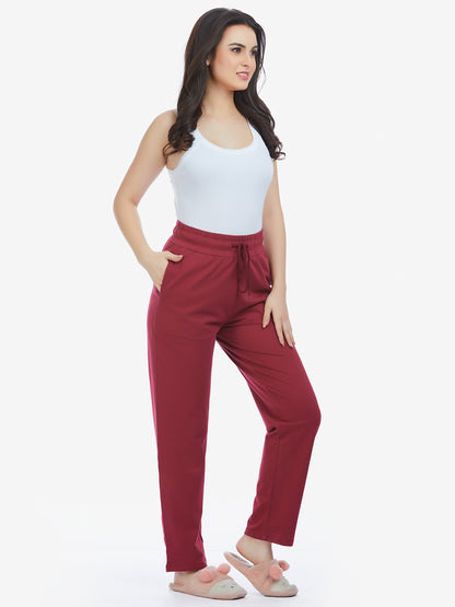 Dark Cherry Track Pant