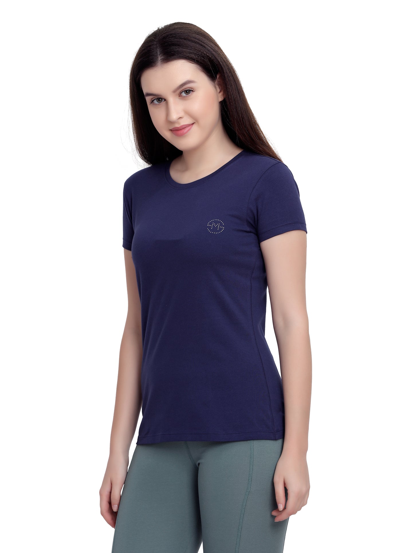 Navy Half Sleeve T-Shirt