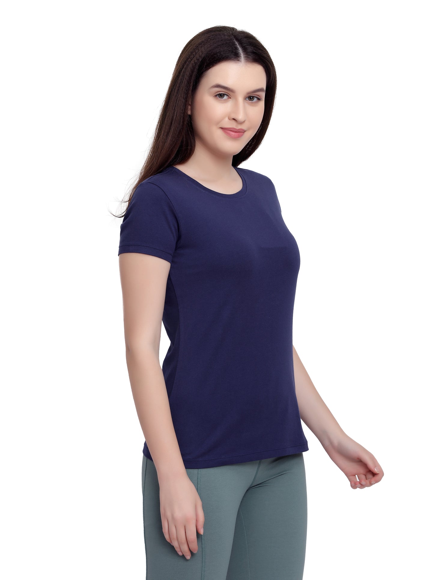 Navy Half Sleeve T-Shirt