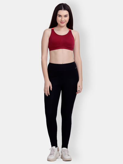 High Waist Athleisure Leggings – Black