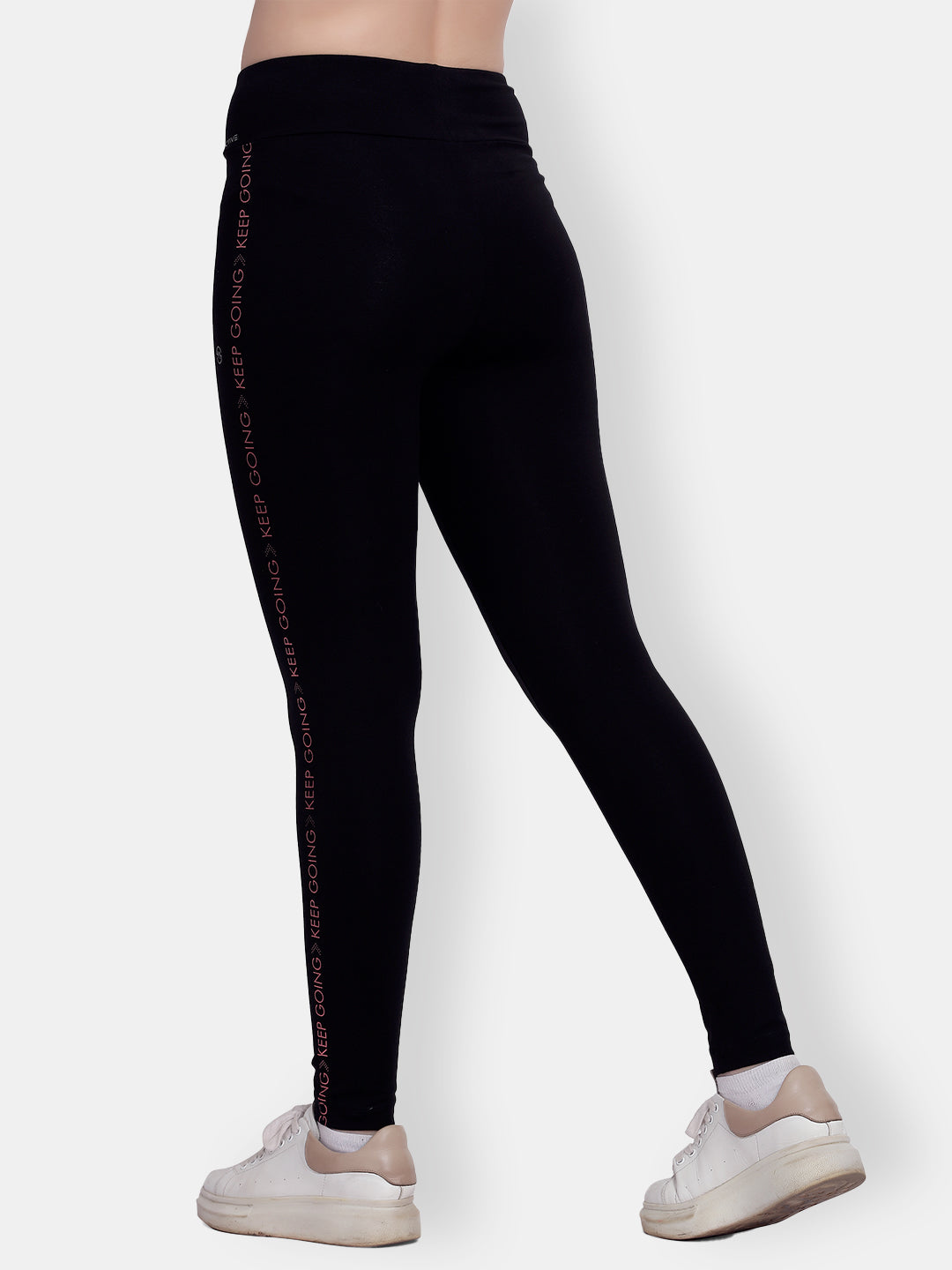High Waist Athleisure Leggings – Black
