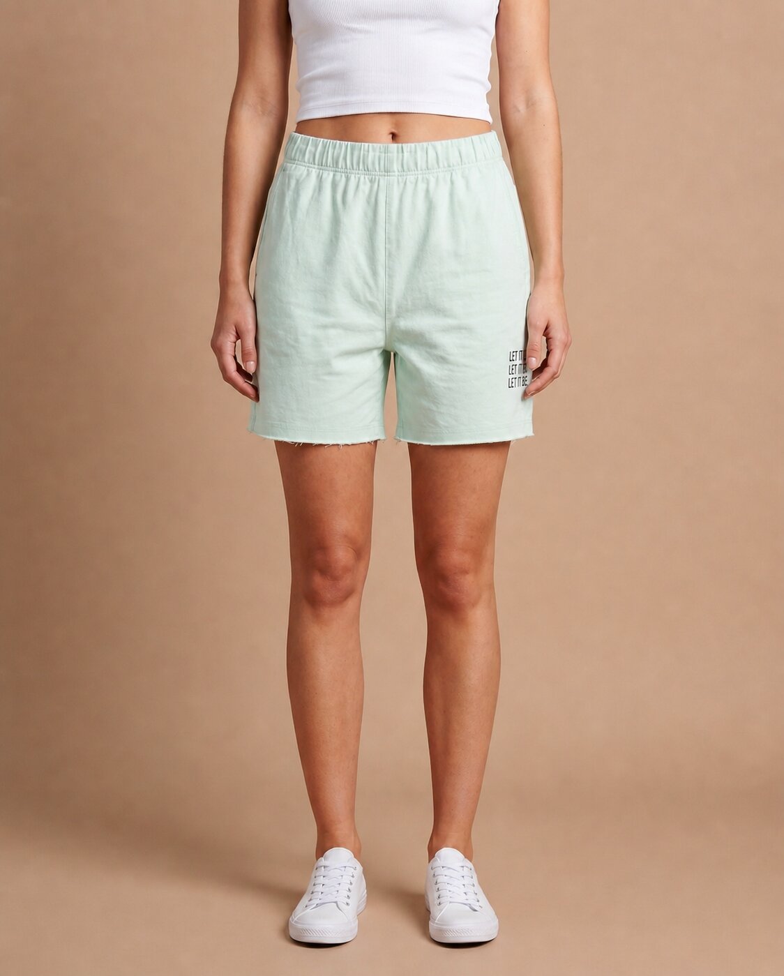 Women’s Solid Athleisure Shorts – Bay