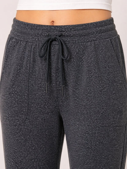 Women’s Dark Grey Athleisure Track Pants -  Dark Grey