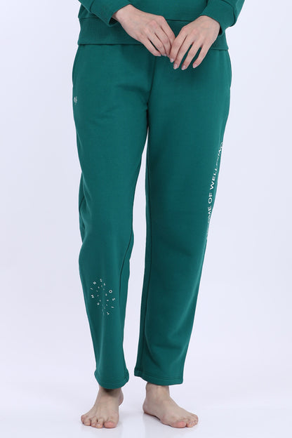 Maysixty® Women Fleece Green Fashion Jogger