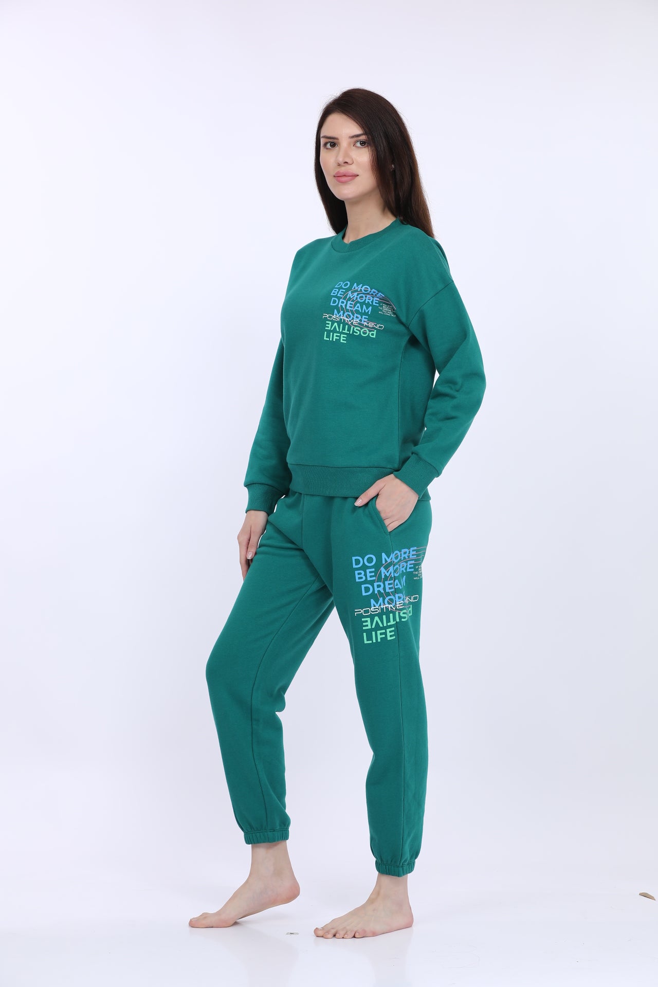 Maysixty® Women Fleece Green Fashion Jogger