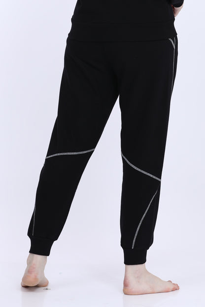 Maysixty® Women Fleece Black Fashion Jogger