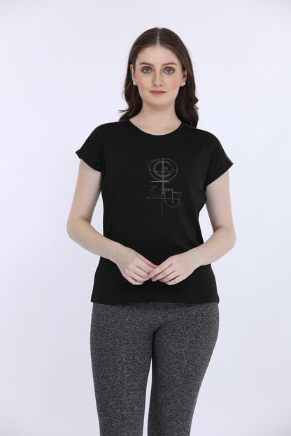 Black Half Sleeve T-Shirt