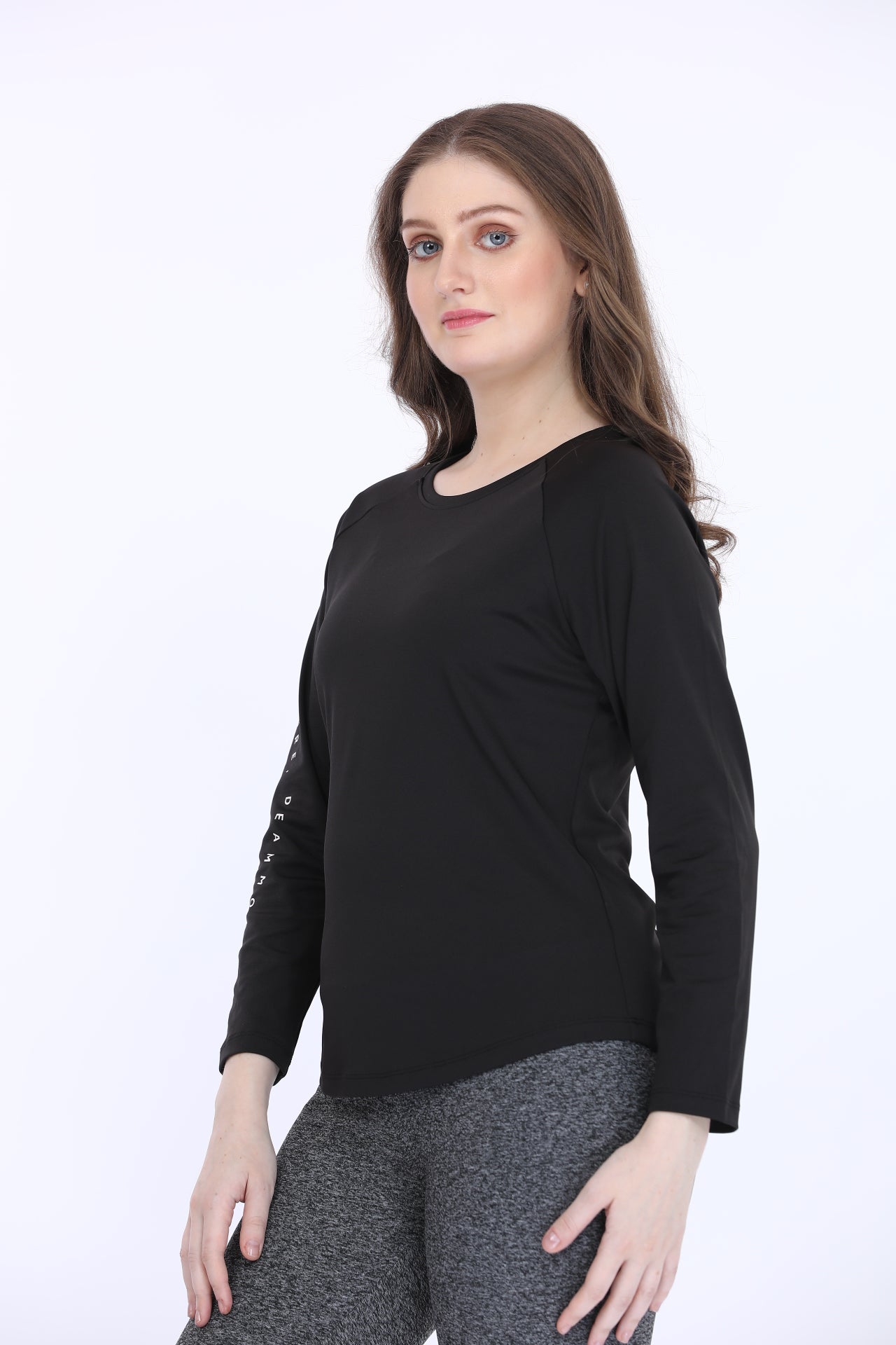 Black Full Sleeve T-Shirt