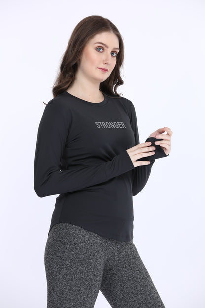 Dark Grey Full Sleeve T-Shirt