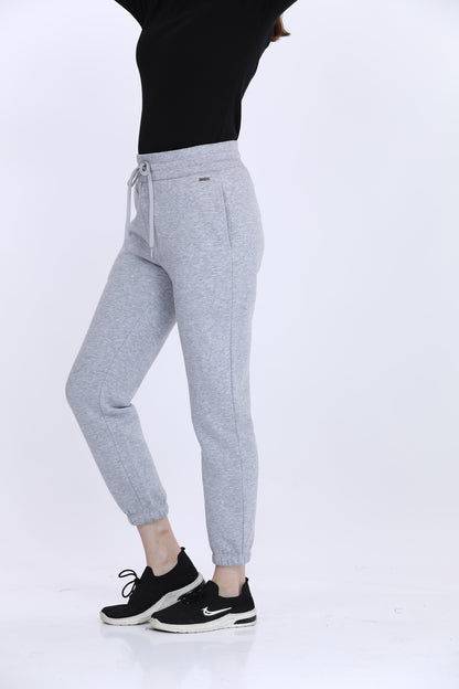 Terry Brushed Grey Mel Jogger