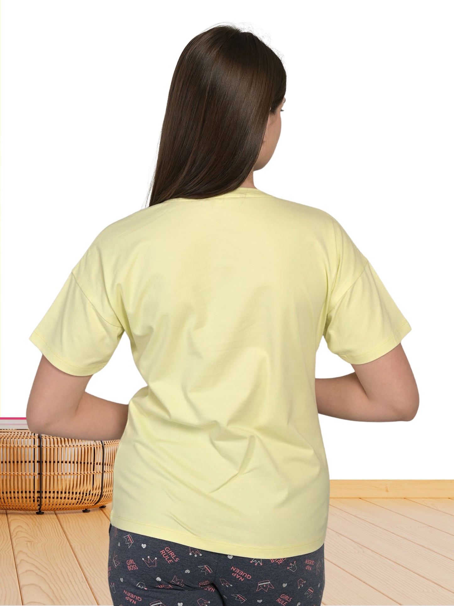 Round Neck Green Half Sleeve T-Shirt