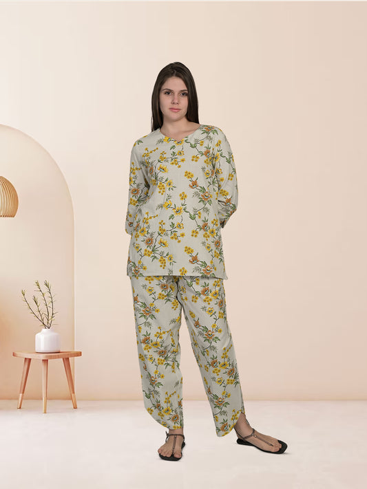 Grey Printed BX Co-Ord Set