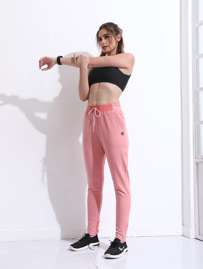 High Waist Athleisure Leggings – Rose Tan