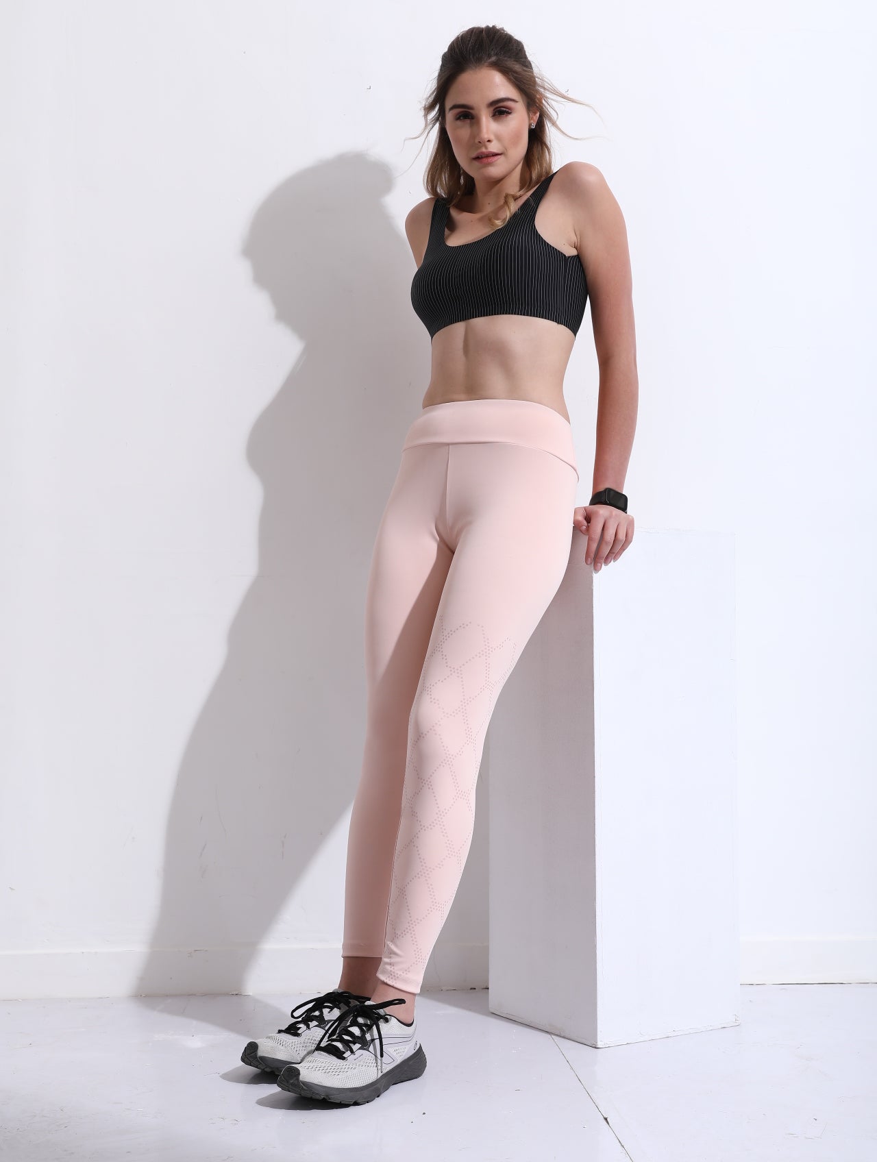 High Waist Athleisure Leggings - Pink