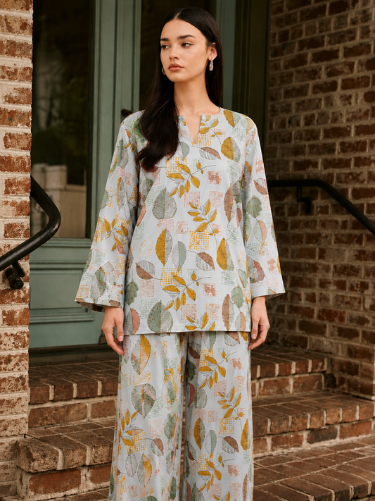 Green Leaf Printed Co-Ord Set