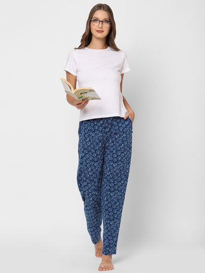 Blue Knit Pyjama Set