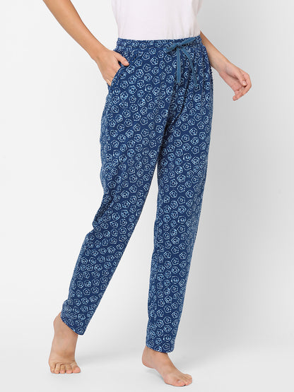 Blue Knit Pyjama Set