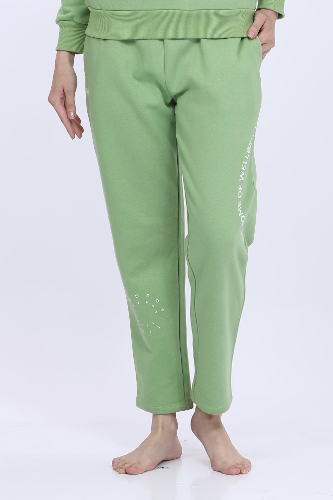 Maysixty® Women Fleece Green Fashion Jogger