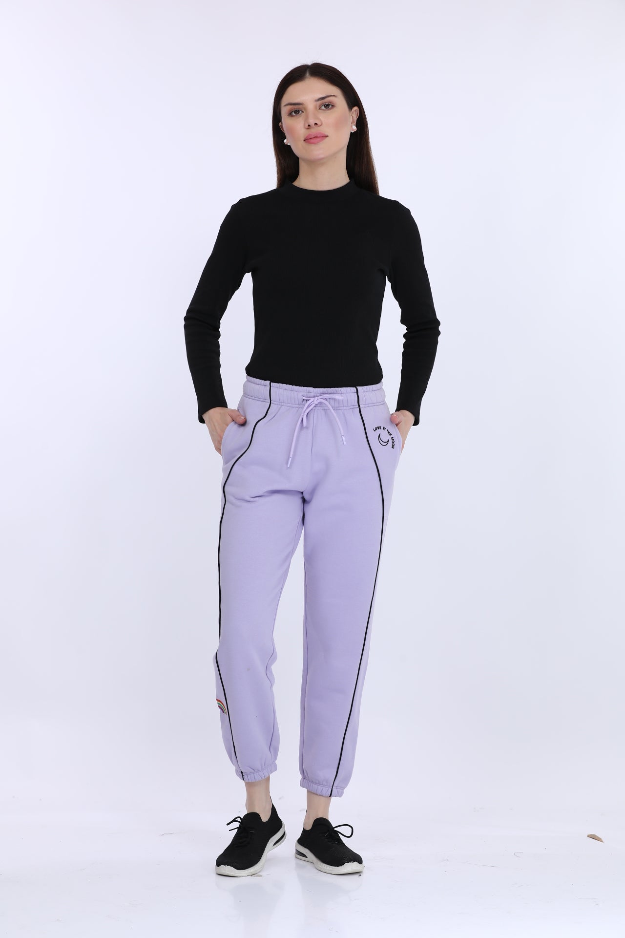 Maysixty® Women Fleece Purple Fashion Jogger