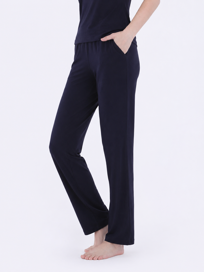 Cotton Spandex Navy Fashion Co-ords Set