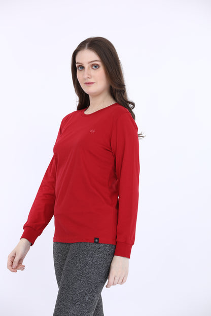 Red Full Sleeve T-Shirt