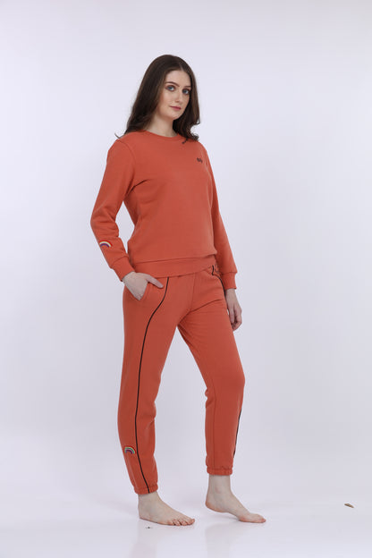 Maysixty® Women Fleece Red Fashion Jogger