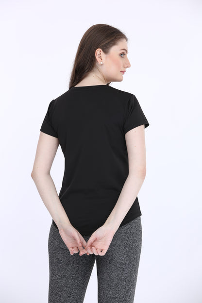 Black Half Sleeve T-Shirt