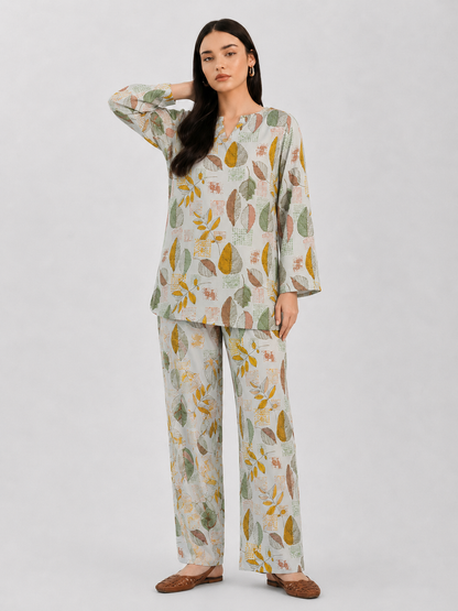 Green Leaf Printed Co-Ord Set