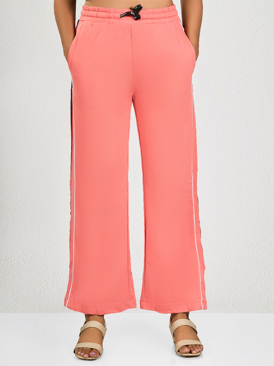 Pink Side Striped Track Pant